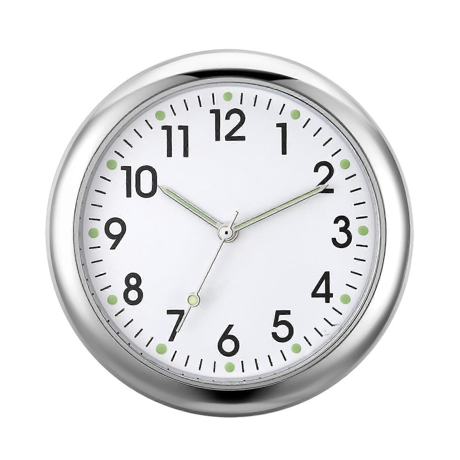 Analog Car Clock - Waterproof Glowing Small Analog Clock | Portable Quartz Automotive Replacement Units
