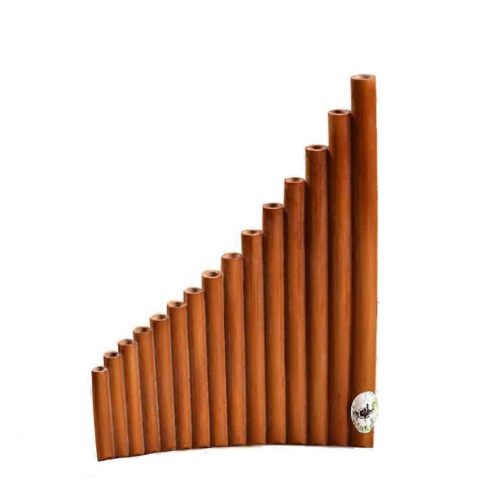 Beginner Major 15 Pipe Pan Flute, National Musical Instrument, Training and Teaching Students Pan Flute