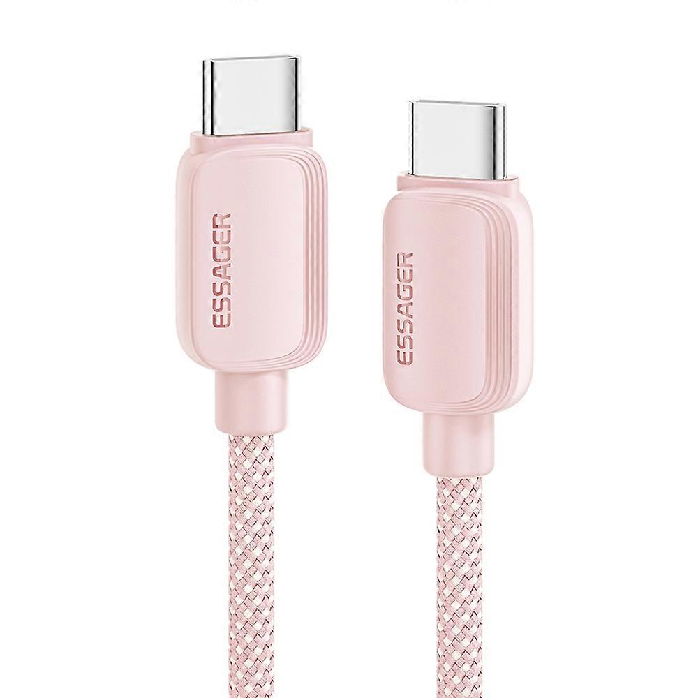 ESSAGER 1m C-C 100W Type-C to Type-C Fast Charging Cable Data Transmission Cord