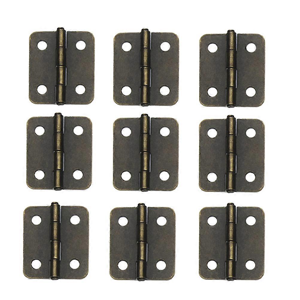 20pcs Heavy Duty Automatic Self Closing Spring Hinges in Bronze Stainless Steel – Compact, Durable Case Hinges with Screws for Jewelry Boxes, Smooth