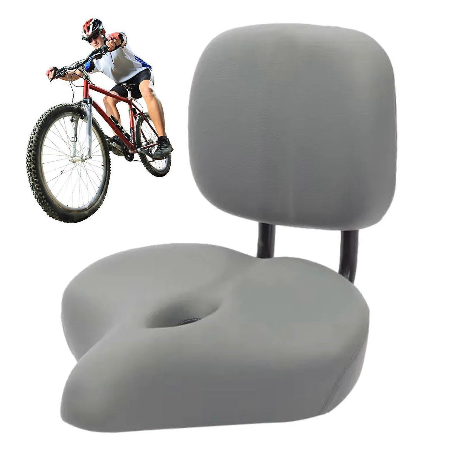 Comfort Bicycle Seat for Women Wide Bicycle Seat with Back Support Shock Absorbing Memory Foam Bicycle Saddle with Back Support for Electric Bikes