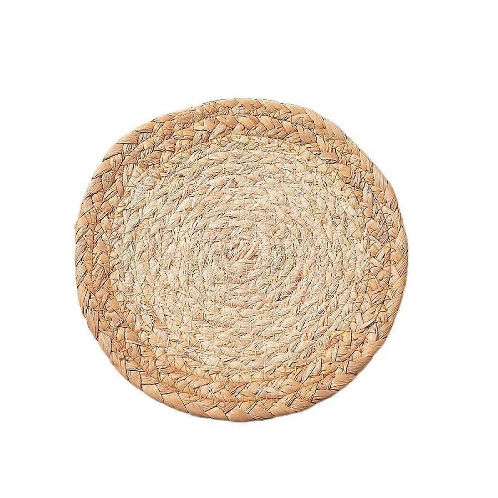 Natural Corn Shell Fabric Placemats, Set of 2, Heat Resistant NonSlip, EcoFriendly, 9.4 in