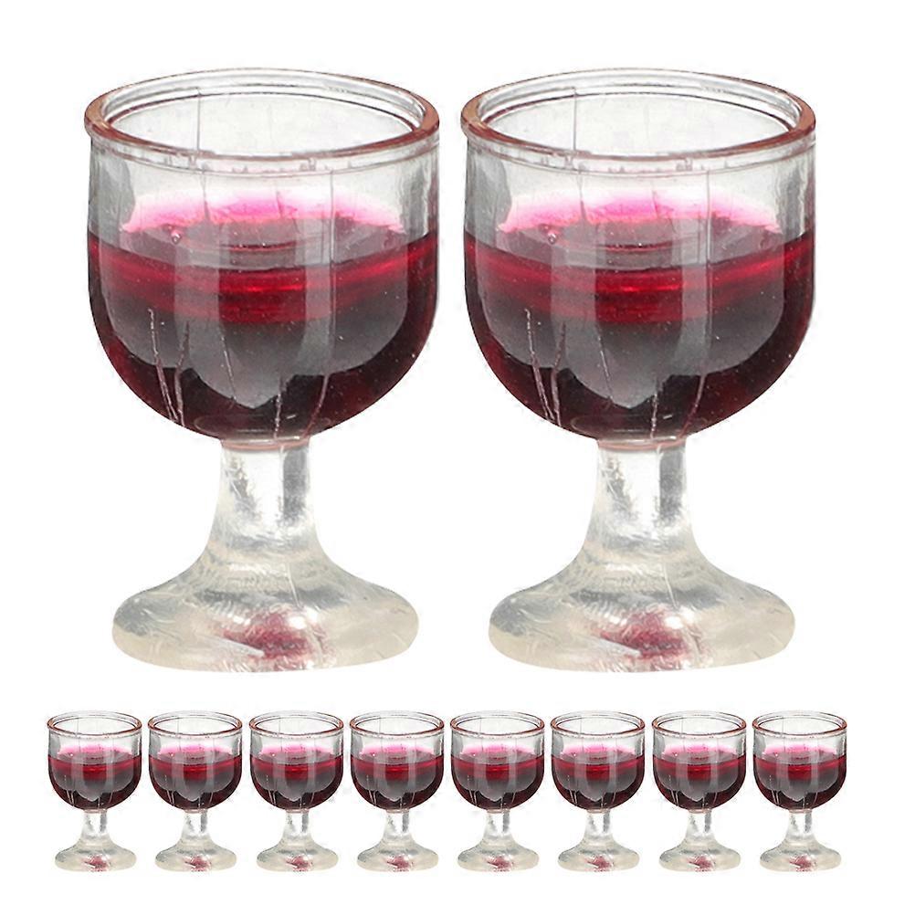 Clear Tiny Goblet Miniature Goblet Cups Transparent 1.50X0.90X0.90cm Diy Projects 20Pcs