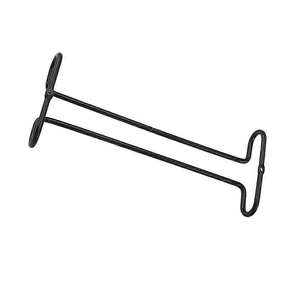 Space-Saving Wall-Mounted Glasses Rack Use Iron Material 26.4X10.9X2CM 1Pack