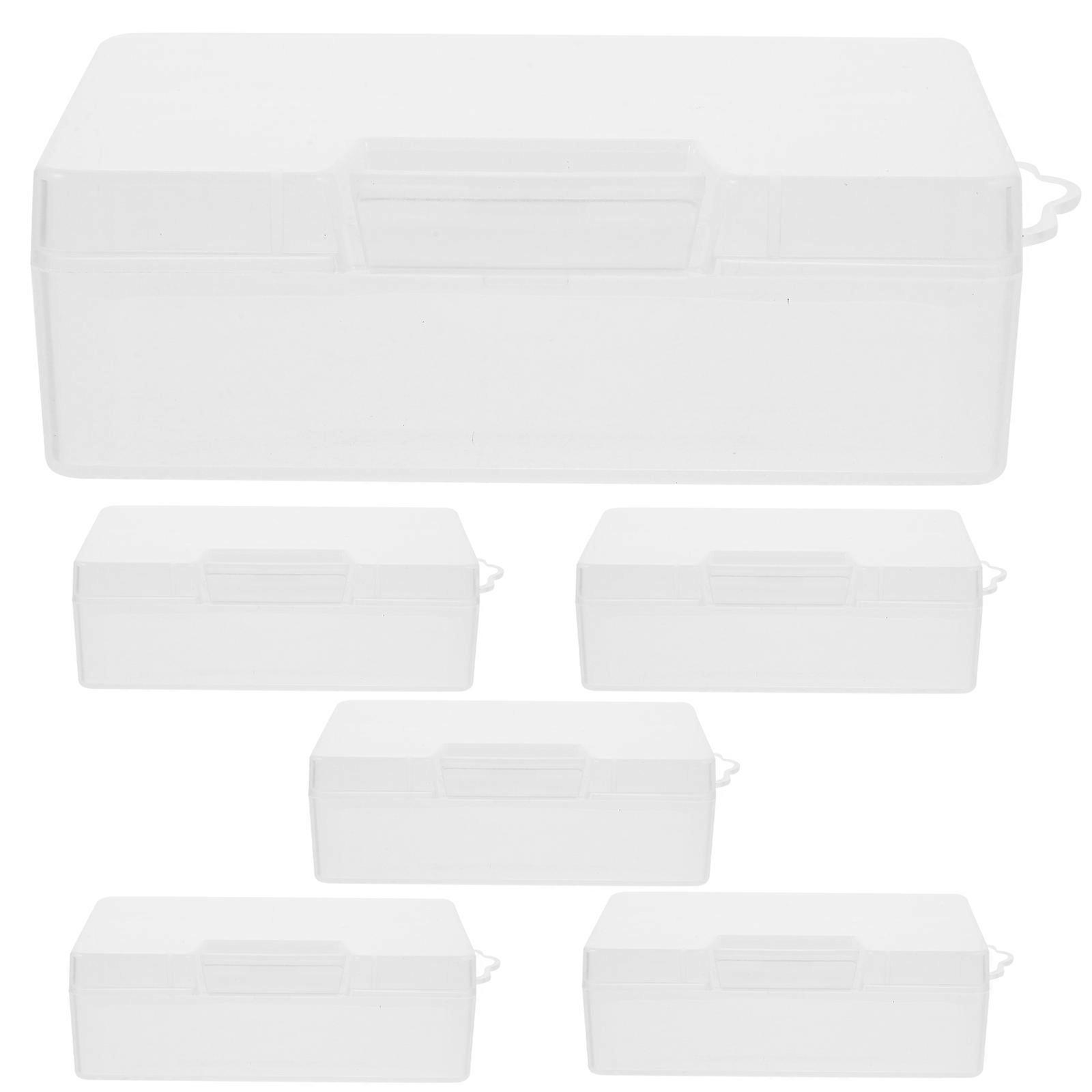 Bead Container Practical Multi-Purpose Jewelries Organizer Portable 6Pcs