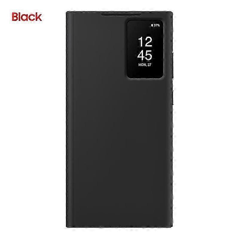 Smart View Wallet Flip Case For Samsung Galaxy S23 Ultra SM-S918B S-View Phone Case Cover