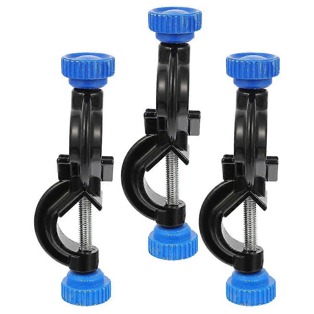 Bosshead Clamp Holder Laboratory Support Stand Clamps Aluminum 11.00X2.50X2.00cm 3Pcs