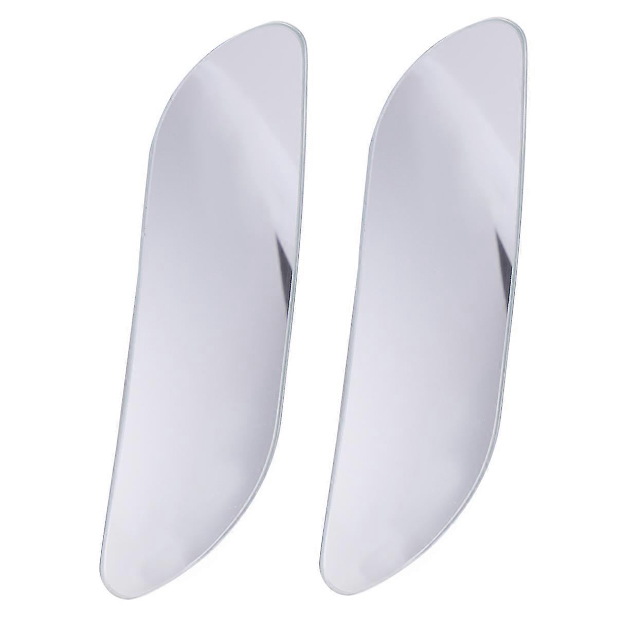 1 Pair Extra Long Wide Angle Rear View Mirror Blind Spot Mirror for Trucks White