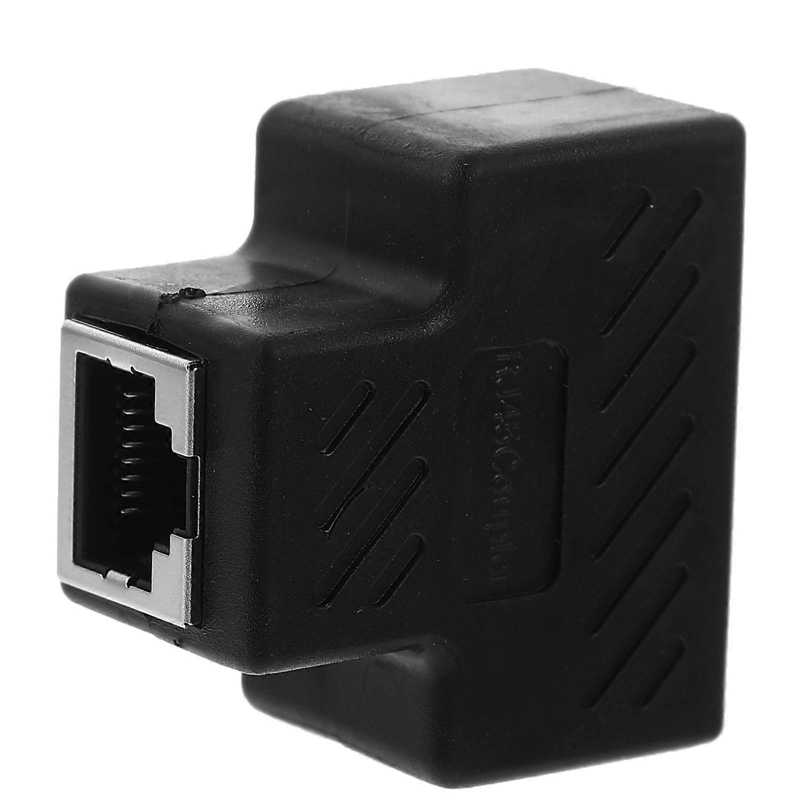 Ethernet Splitter Adapter for Compact Network Connection – Lightweight, Portable, and Ergonomic Design for Easy Device Extension