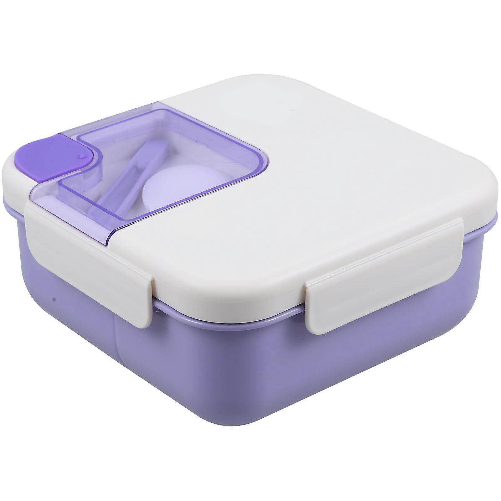 Microwave Insulated Lunch Box Adult Lunch Containers Heat Resistant PP Silicone Home School 2Pack