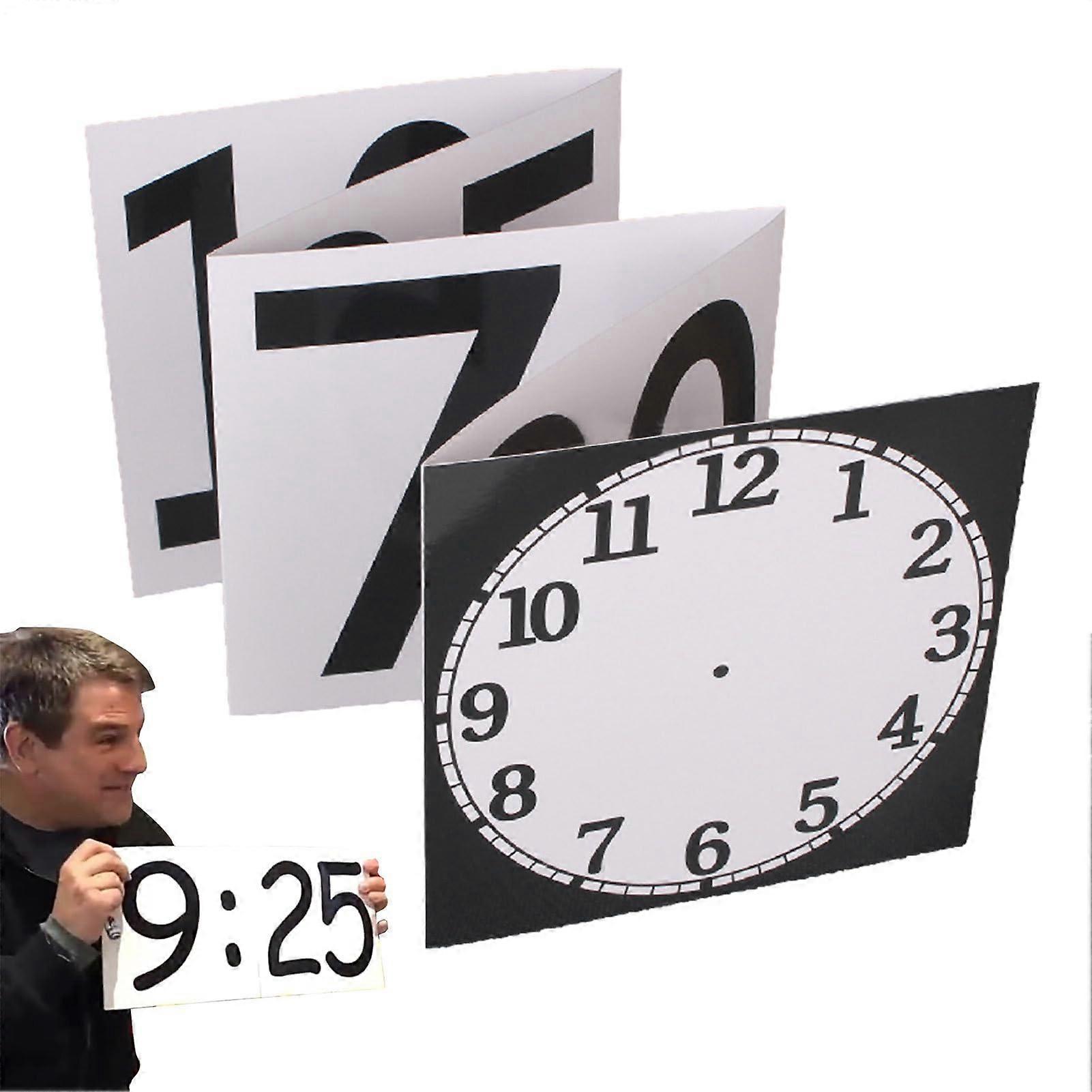 Magic Clock Prop for Mentalism - Prediction Time Illusion for Beginners, Street Shows, Magic Party Supplies
