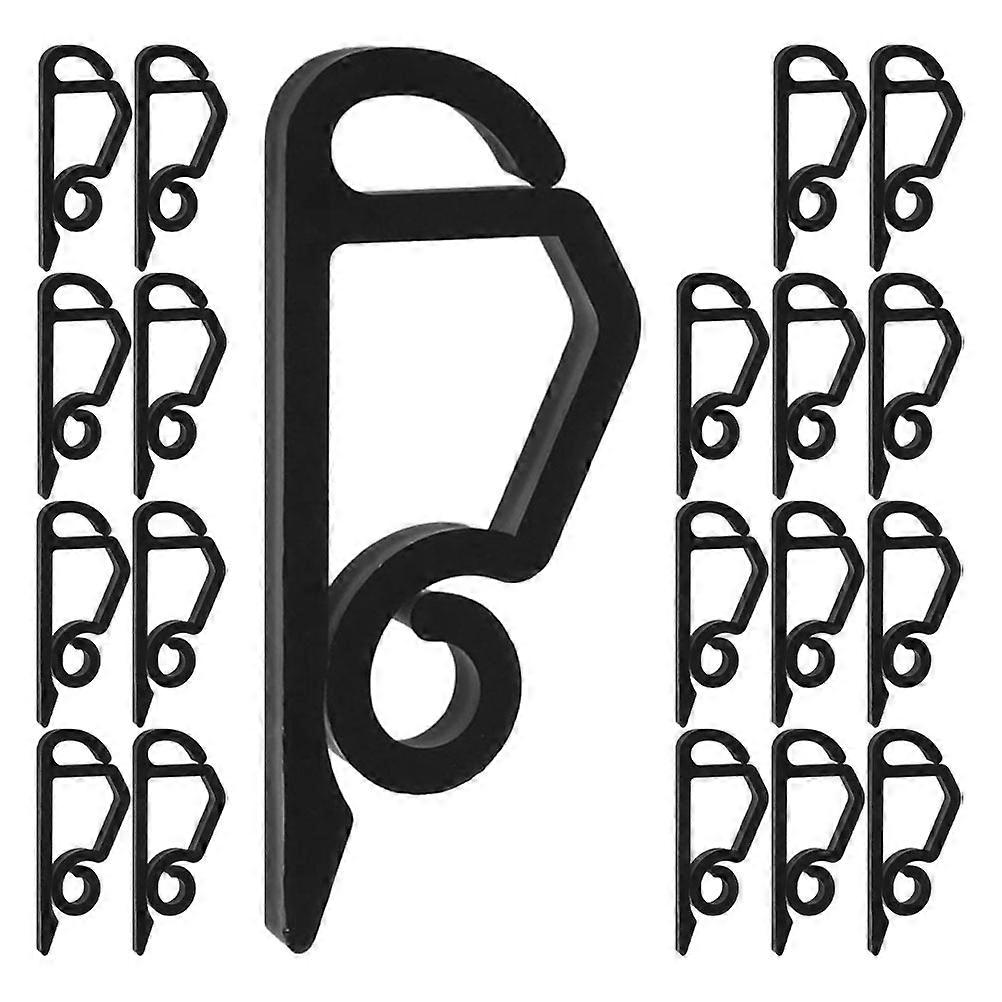 Holiday Light Hooks Plastic Gutter Hooks for Weatherproof Hanging 20Pcs