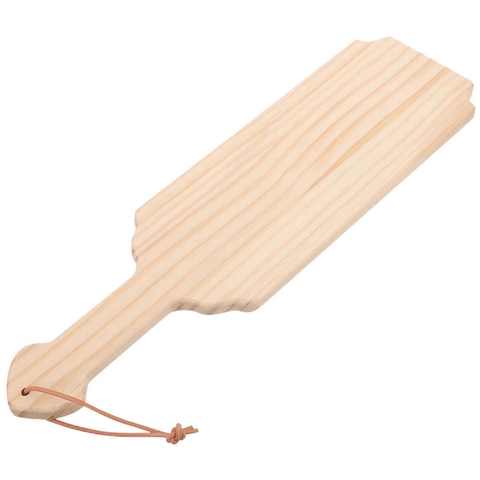 DIY Unfinished Wood Paddle for Decor Beige Color Easy to Paint and Practical Home Hanging Ornament 6.5 inches