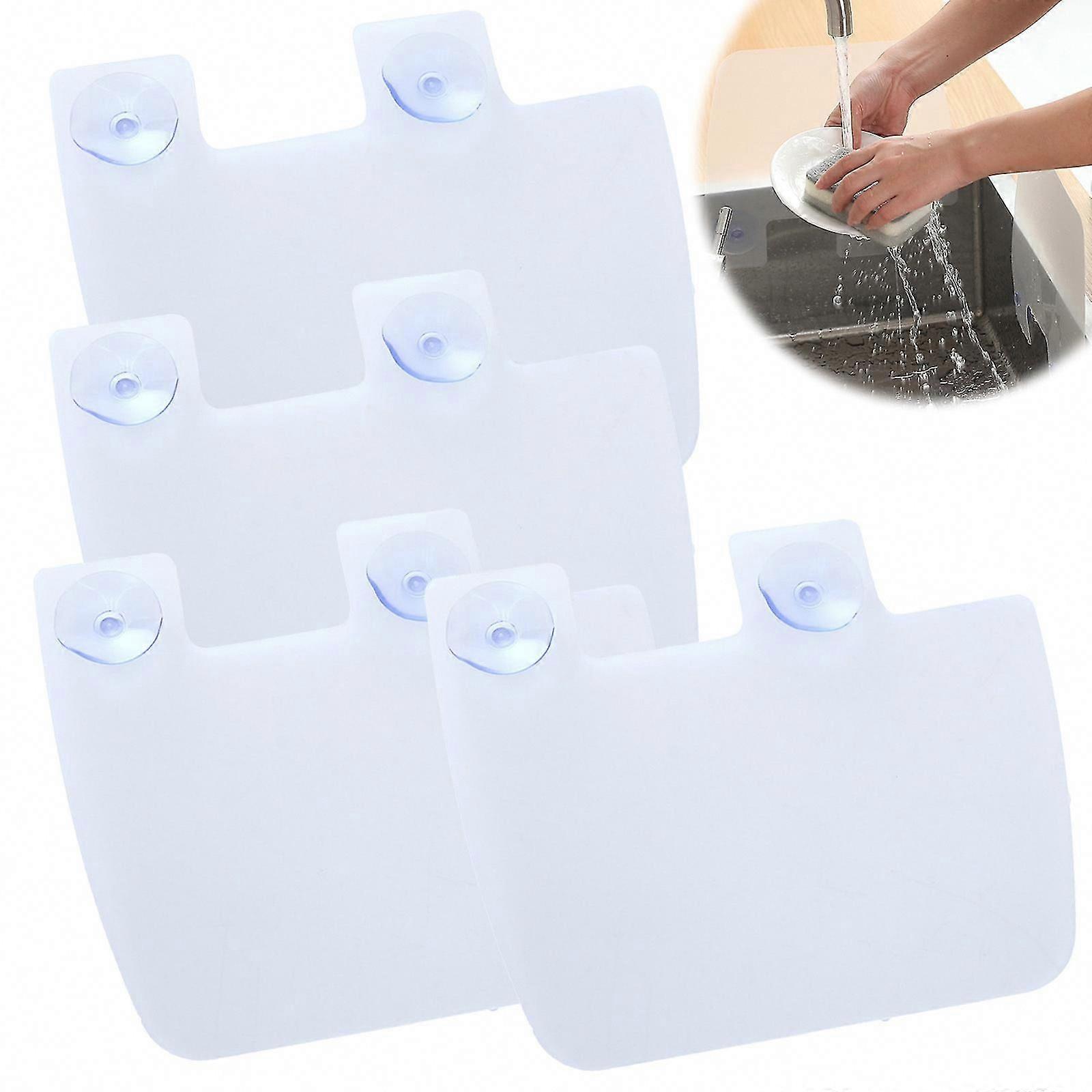 Kitchen Sink Splash Guard - 4 Pack Water Blocking Splash Protector for Dish Washing