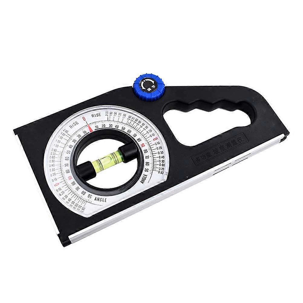 Multi-Function Slope Gauge Engineering Inclinometer Measurement Tool 25 x 12.5 x 2 cm Black For Civil Engineering 1Set