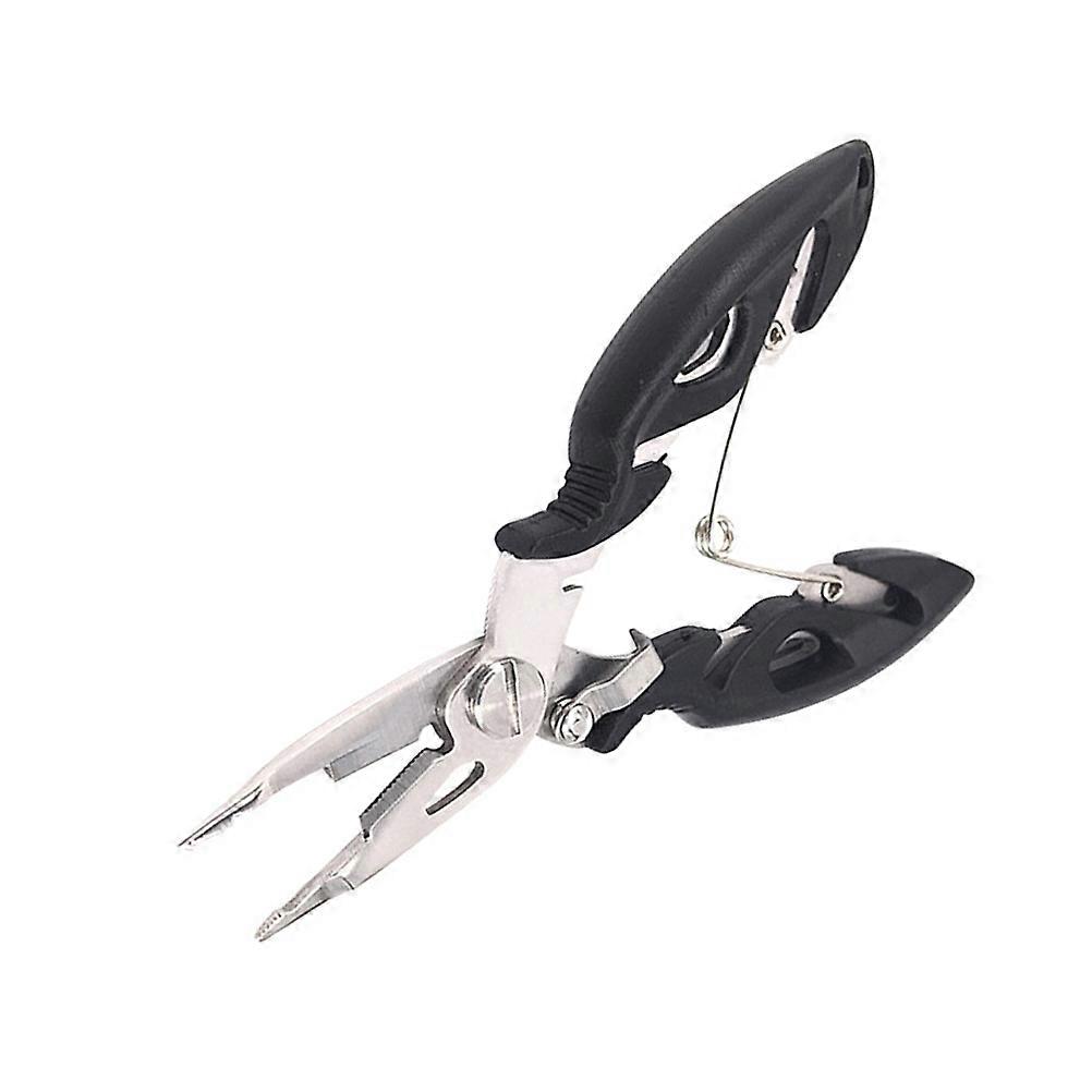 Wire Fishing Scissors Tackle Tool For Saltwater Fishing Black 12.5x4.9x2.8cm Ergonomic Handle 1Set