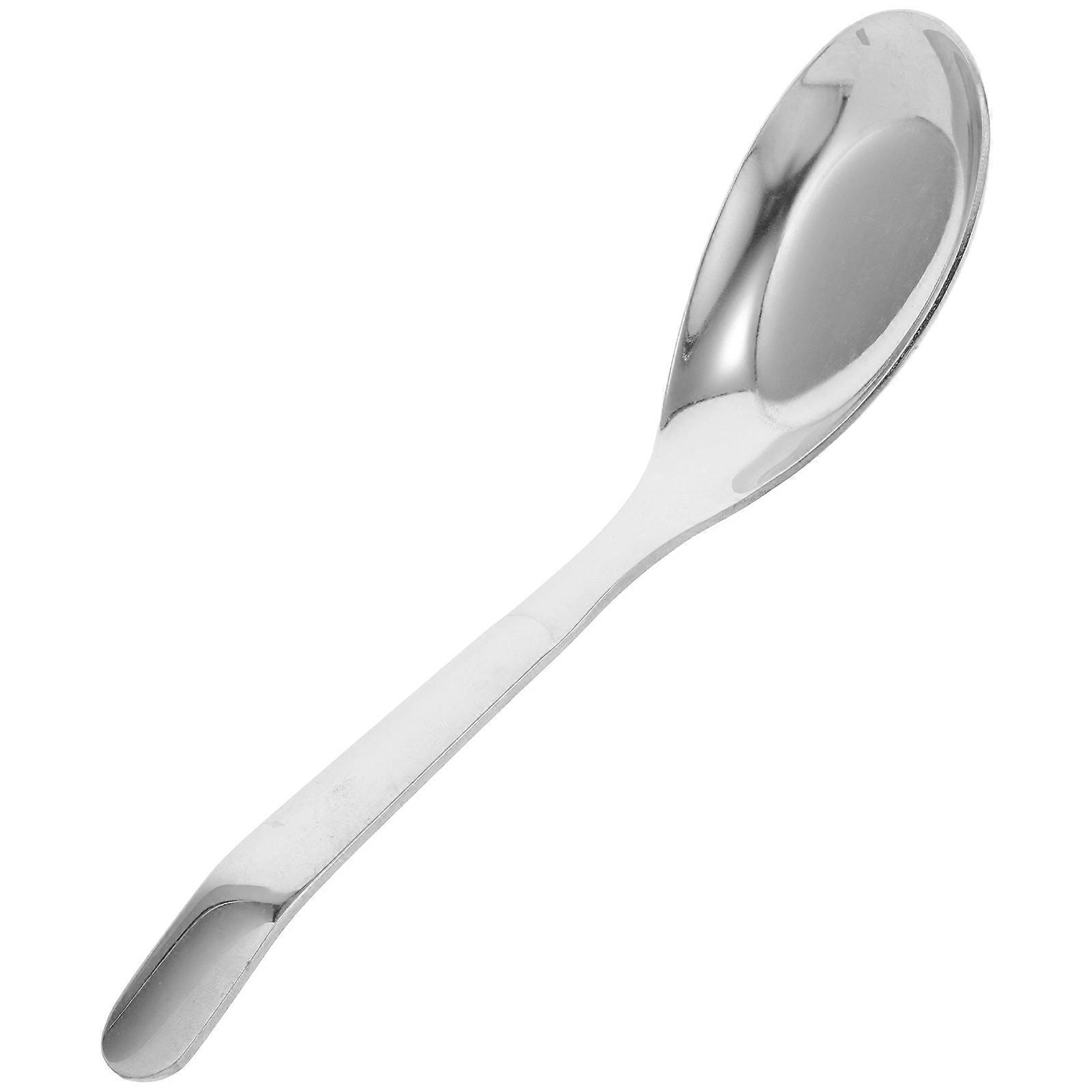 Stainless Steel Spoon Set Silver 5.3 Inch for Home Use Elegant Tableware