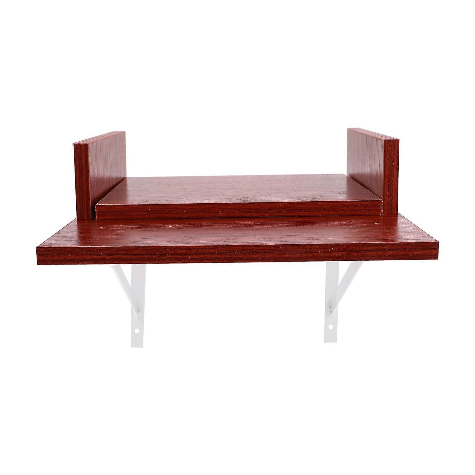 Wall Mounted Wooden Buddhist Floating Shelf Home with Pulling Board Wall Buddhist Stand