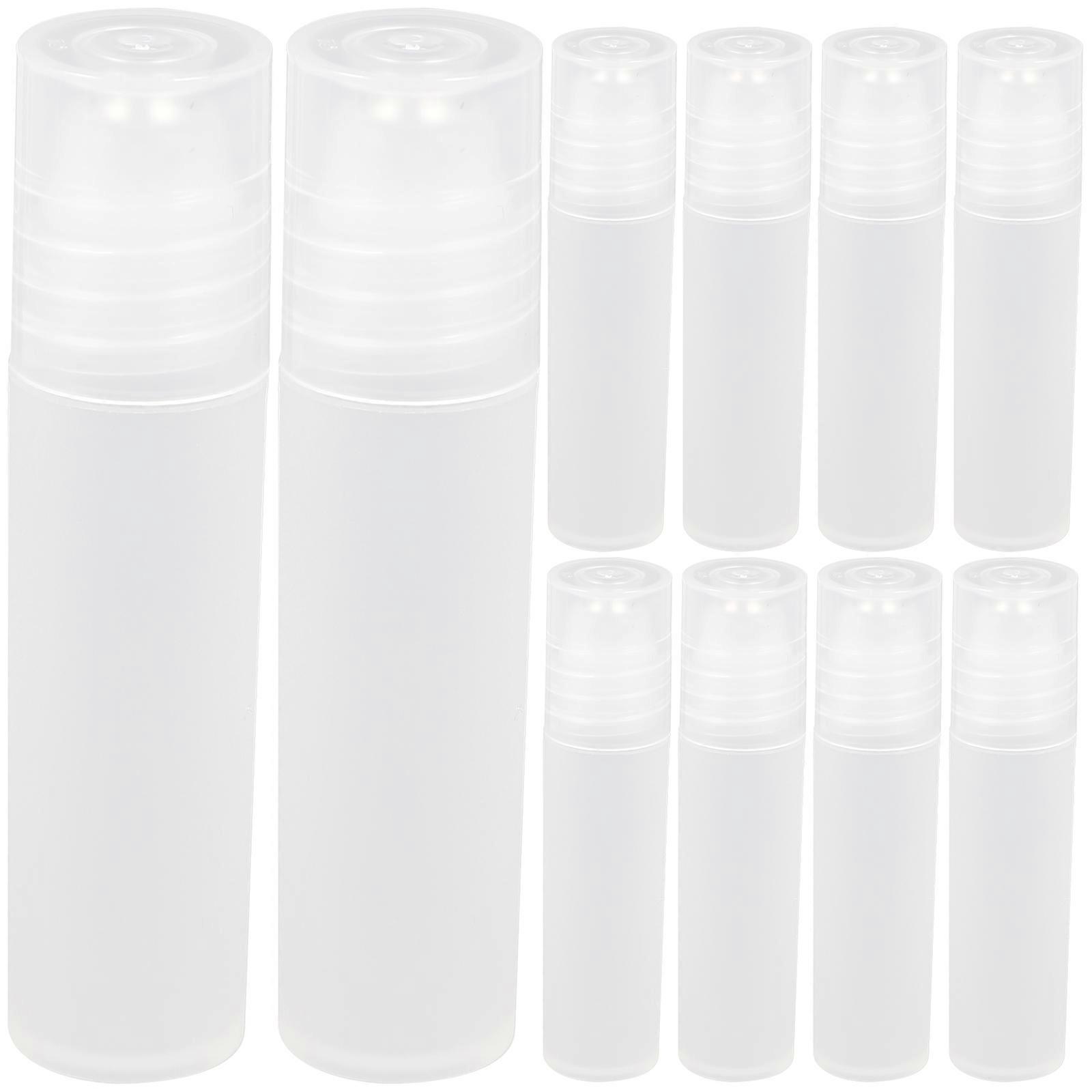 10pcs Refillable Perfume Roller Bottles, Portable Empty Essential Oil Containers with Rolling Ball Design for Travel & Outdoor Use, Compact