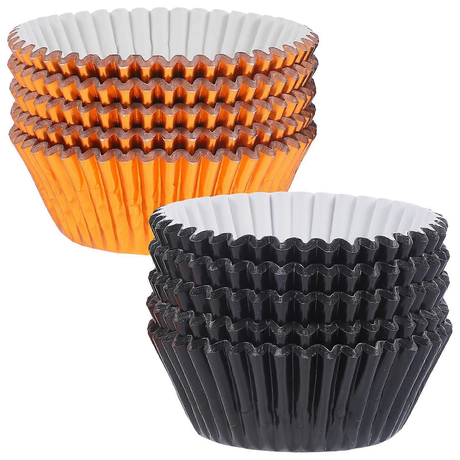 Assorted Color Paper Cupcake Liners for Home Healthy Safe and Heat Resistant 200pcs Mini Size