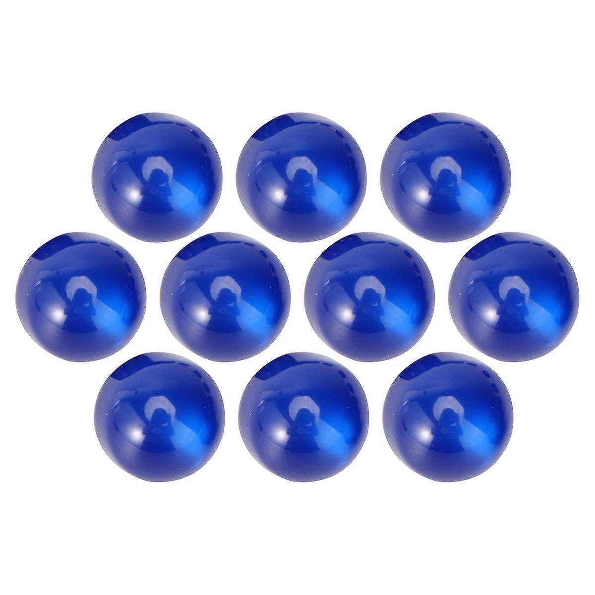 Blue Resin Circular Bead Buckle Imitation Jade Buttons for DIY Crafts 10 Pieces