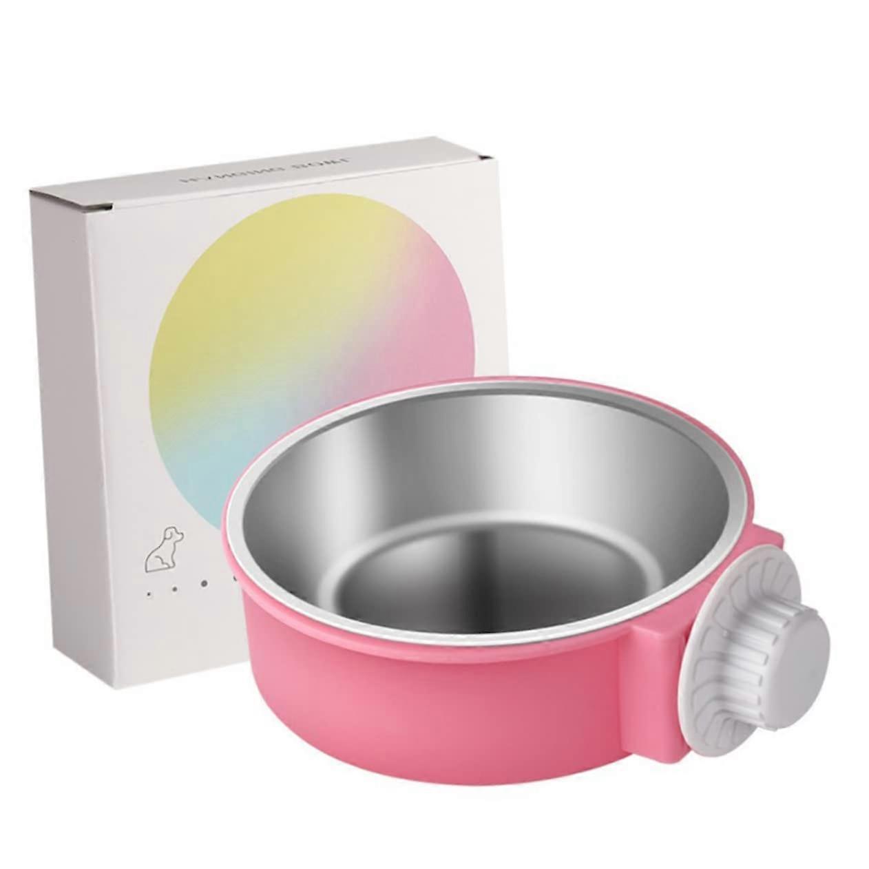 Hanging Food Bowl for Small Pets, Rust-Resistant Feed and Water Dish, Easy to Clean for Dogs and Cats in Cages