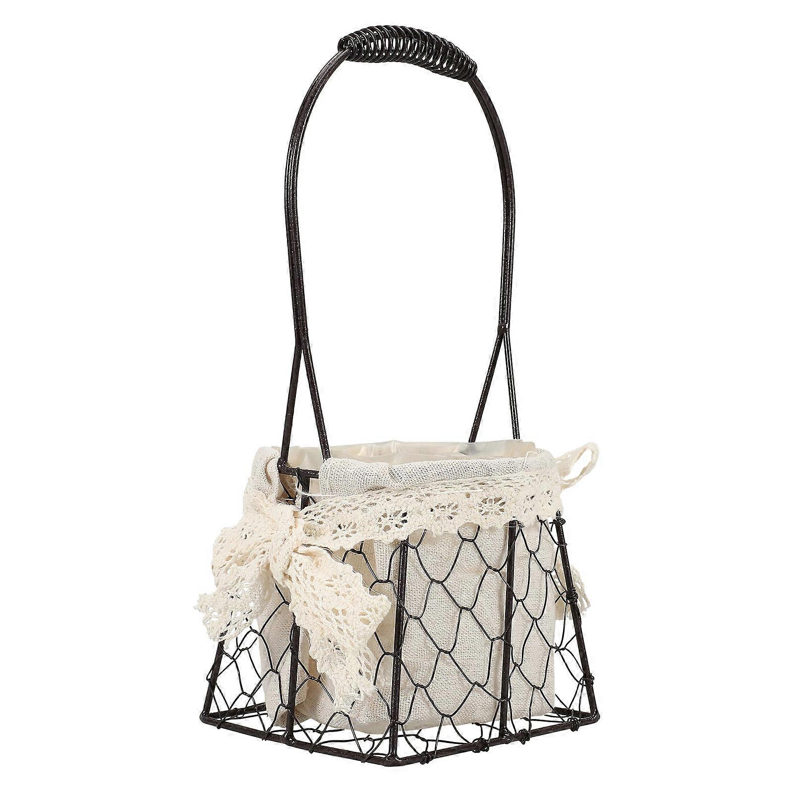 Mehrzweck-Geflechtkorb, geeignet für die Organisation von Badezimmern, Küchen oder Schreibtischen mit rustikalem Retro-Stil 1Set