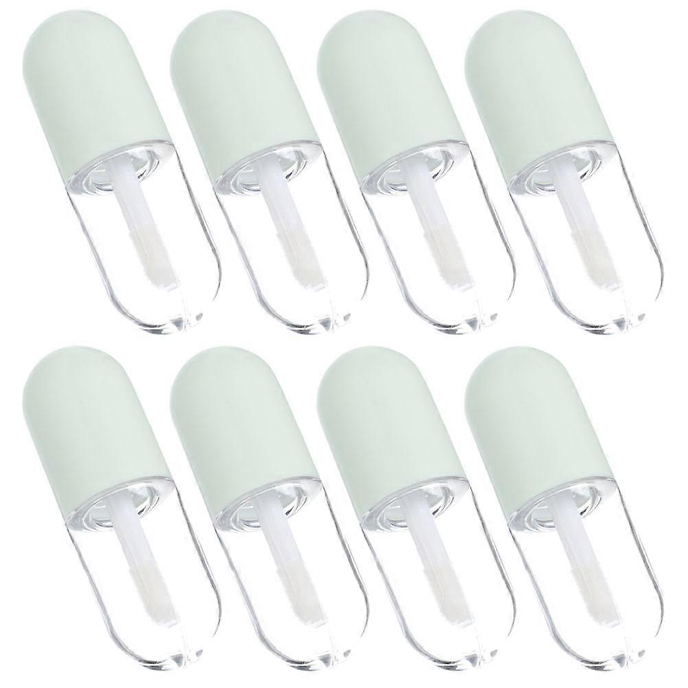 Empty Plastic Lipstick Tubes Travel Daily Use Green Color 5ml Size For Lip Balm 8Pcs