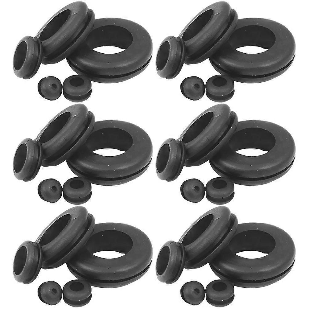 Rubber Protective Grommets Assortment Of 105Pcs For Installation And Replacement Of Wires In Crafts And Decorations