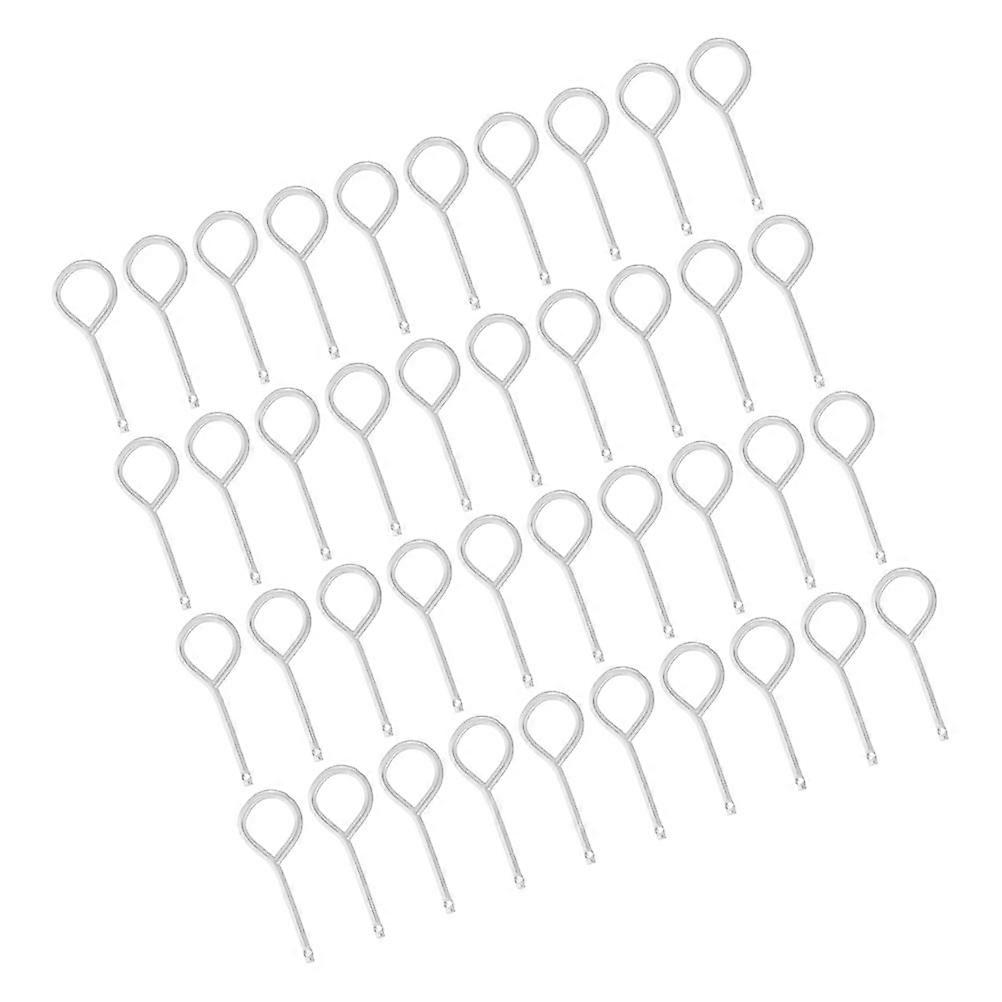 Fire Extinguisher Pull Hooks 200Pack For Vehicle Owners Safety Lock Silver Durable Material Essential Tool