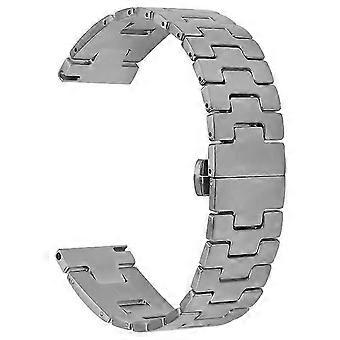 Compatible For Fitbit Versa / Versa Lite / Versa 2 Replacement Strap H Type Metal Watch Band