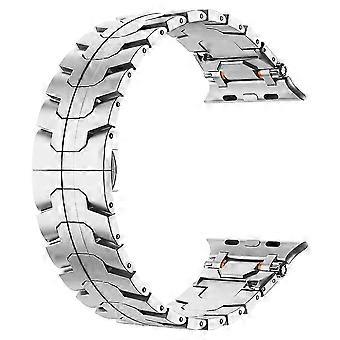 Butterfly Buckle Strap Compatible For Apple Watch Series 10 Ultra 9 8 7 SE 6 5 4 3 2 1 46mm 49mm 45mm 44mm 42mm Stainless Steel Wa