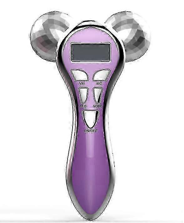 4d Microcurrent Face Massager Roller,electric Rechargeable Face Lift Roller Arms