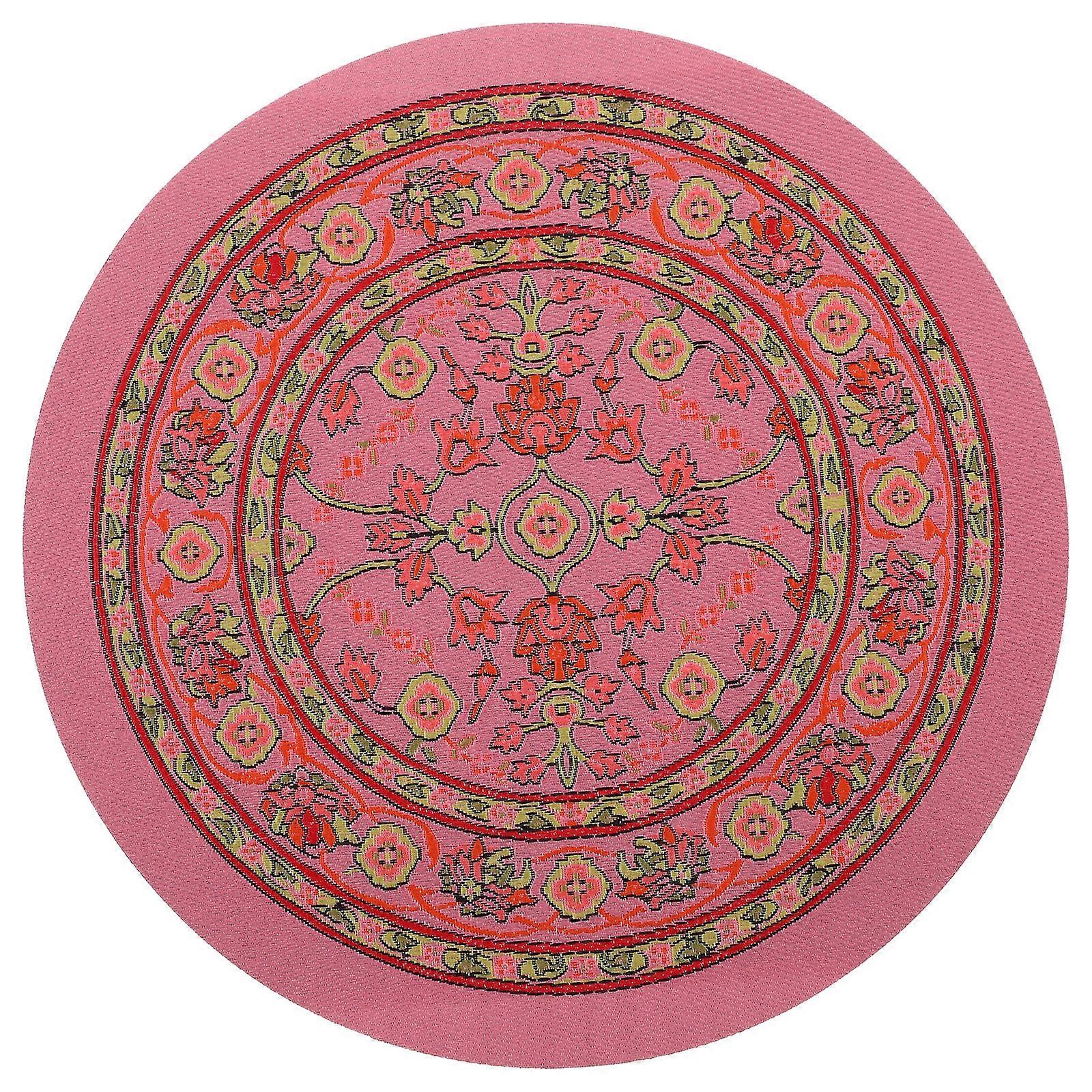 جولة مصغرة دمية السجاد لديكور المنزل ومشهد المناظر الطبيعية المصغرة تتميز بتقنية النسيج 1Pack