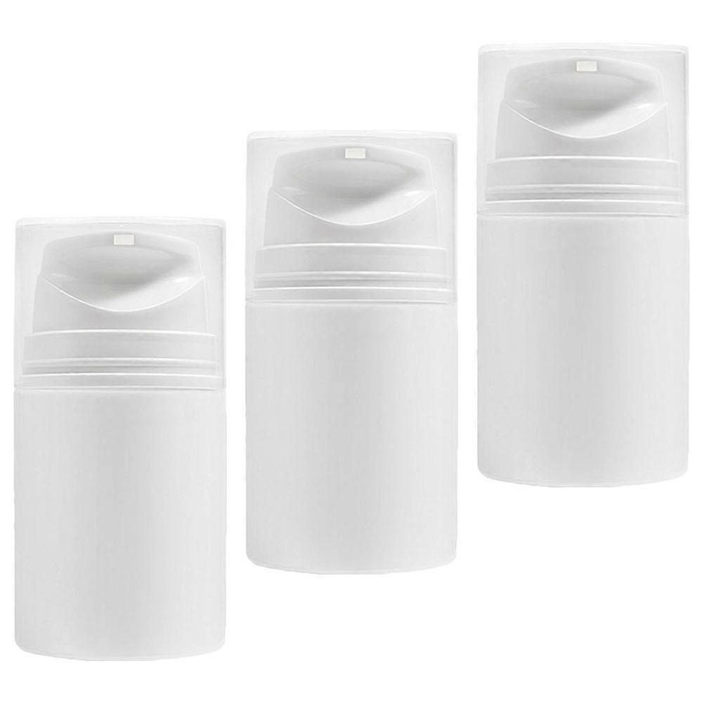 3pcs 50ml Airless Pump Jar Refillable Lotion Pump Bottle Empty Face Cream Container Travel Makeup Supplies for Cream Balm Powder