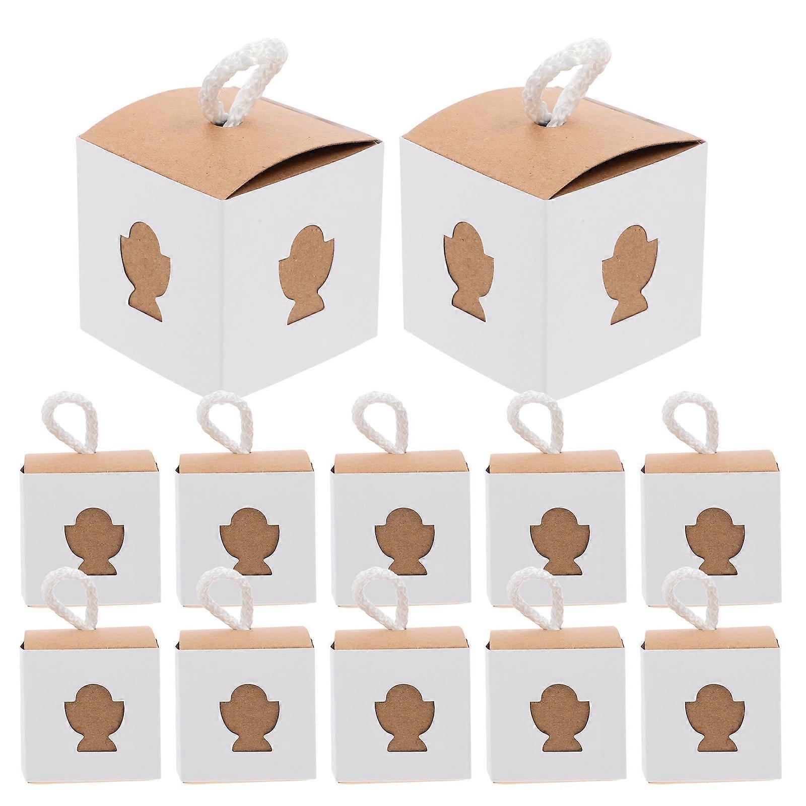 50pcs Adorable Wedding Candy Box Party Favors Paper Box Portable Candy Holder