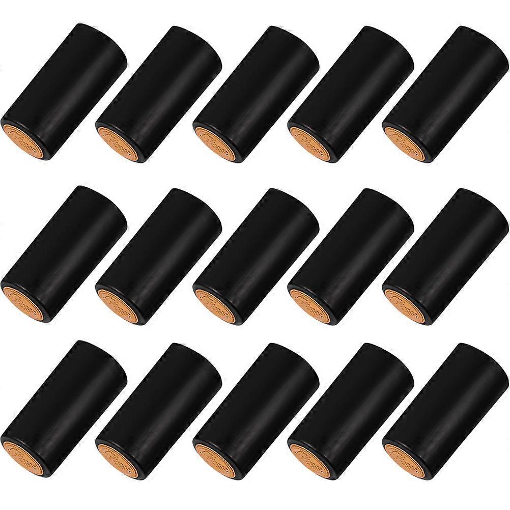 Shrink Wrap Seals 300Set Black PVC Hard Hat Design Protect Flavor For Parties And Special Occasions