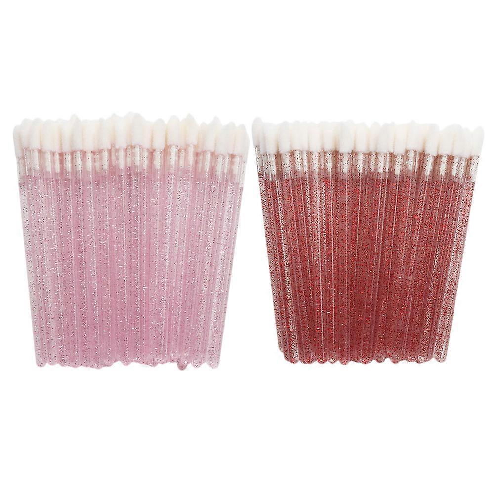 Lip Gloss Applicators 100Set Lipstick Sticks For Women Daily Makeup Portable Design Soft Bristles
