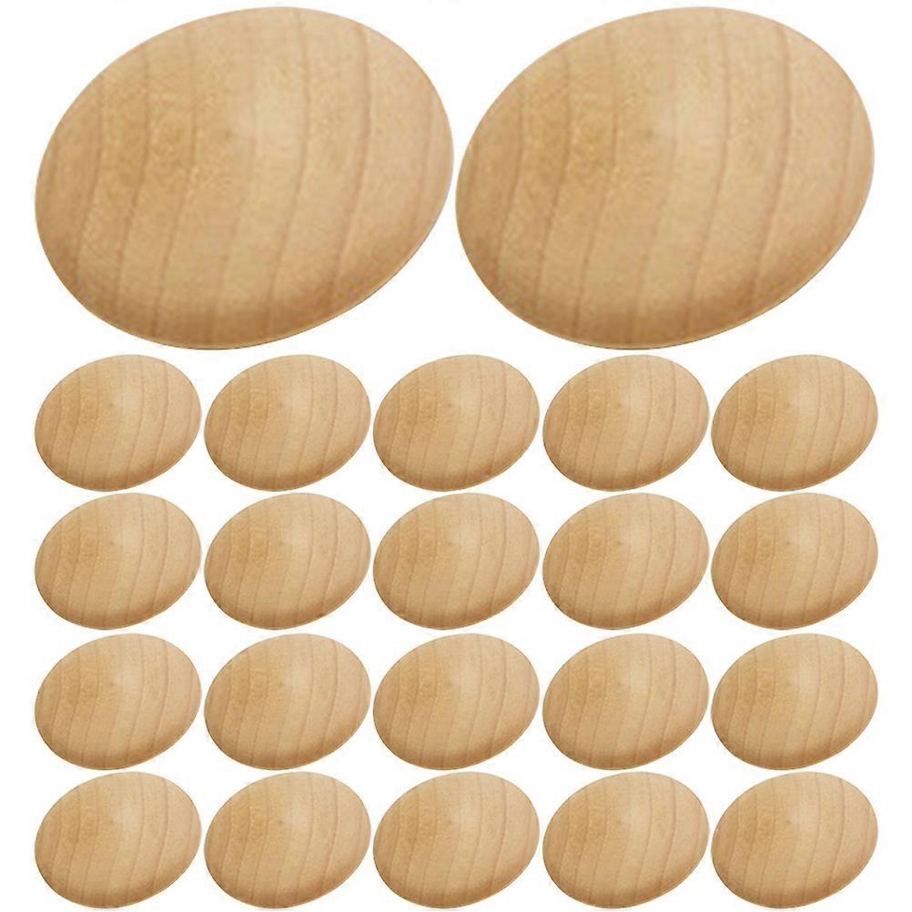 100pcs Wooden Hole Plugs Cabinet Button Hole Plugs Reusable Furniture Hole Plugs