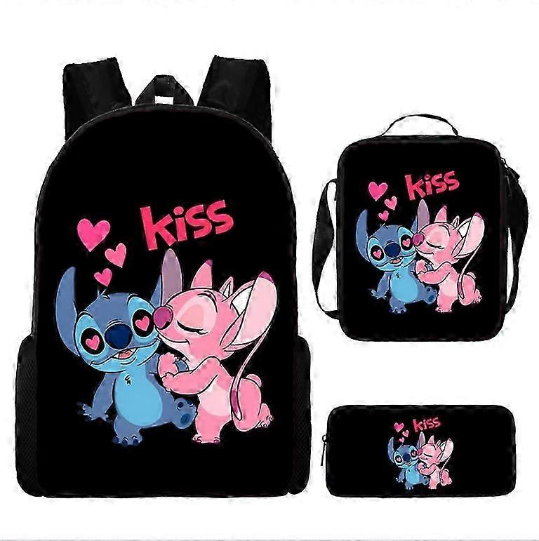 Stitch Backpack Three-piece Set School Bag