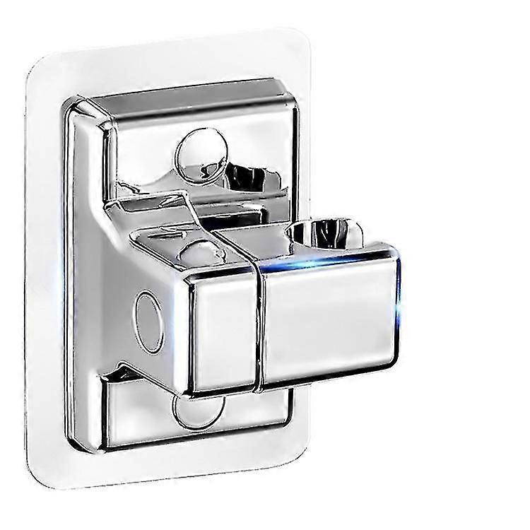 Selbstklebender wandmontierter Duschhalter ohne Bohren 360 drehbar verstellbar (180) ABS-Duschhalter für Badezimmer Wuqx