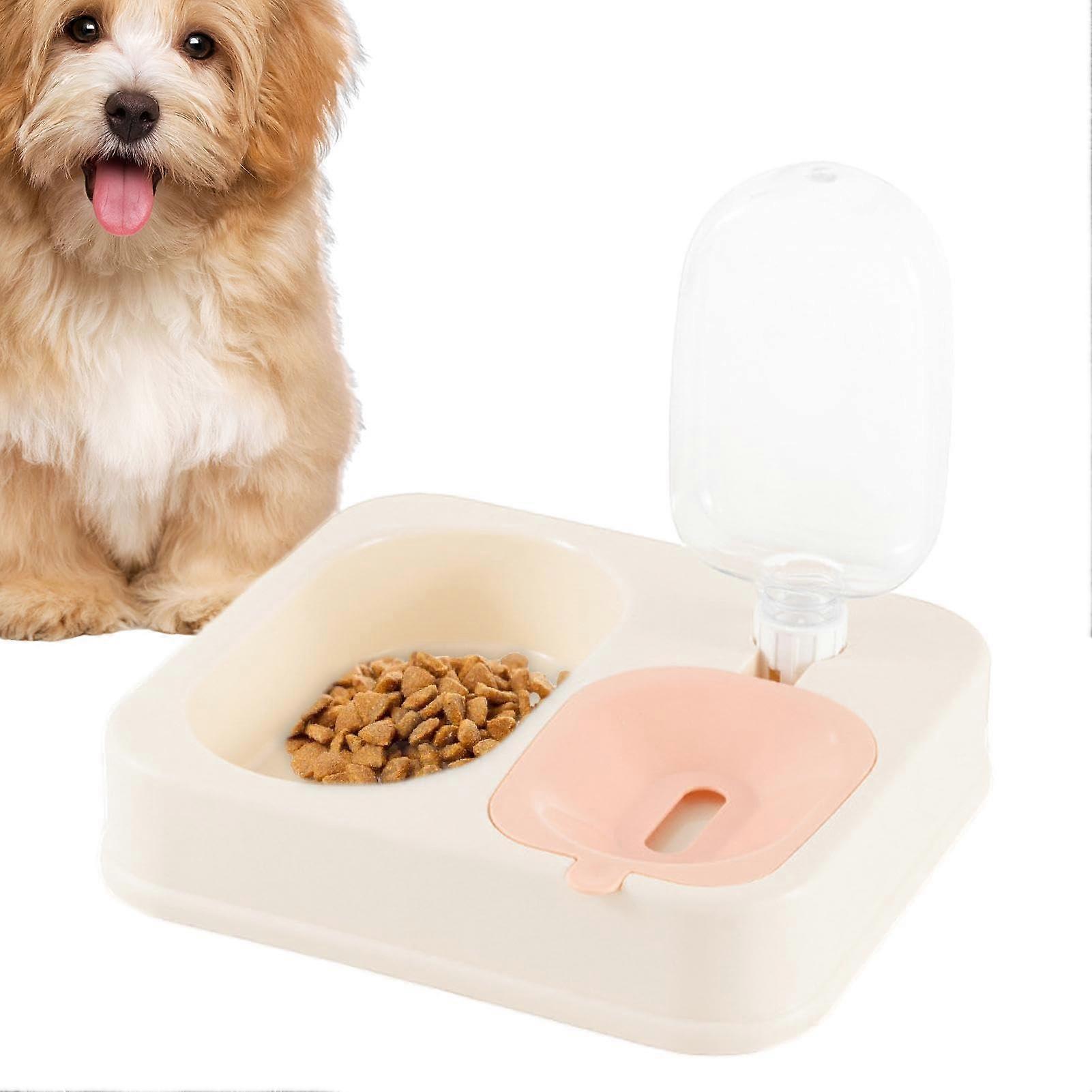 Automatic Dog Feeder, Cat Food and Water Dispenser Set 2in1 Feeder Bowls with Automatic Water Dispenser