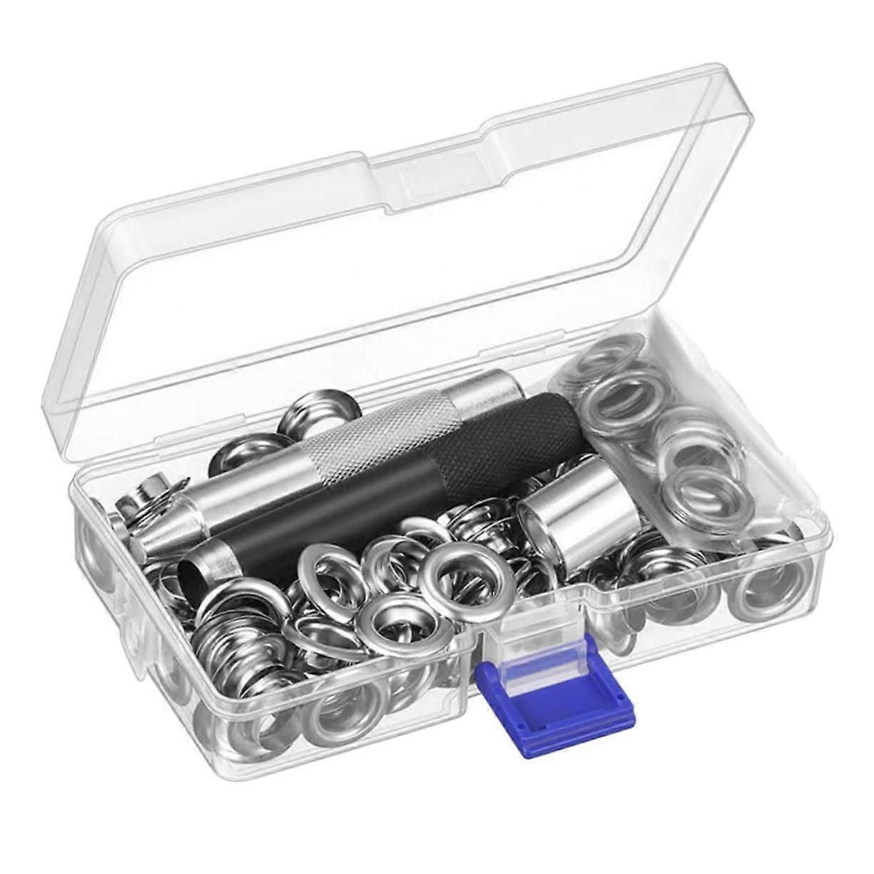 Grommet Tool Set for Tarpaulin Fabric and Canvas, 1 Piece Nozzle Adjustment Tool for Precise Punching and DIY Repairs