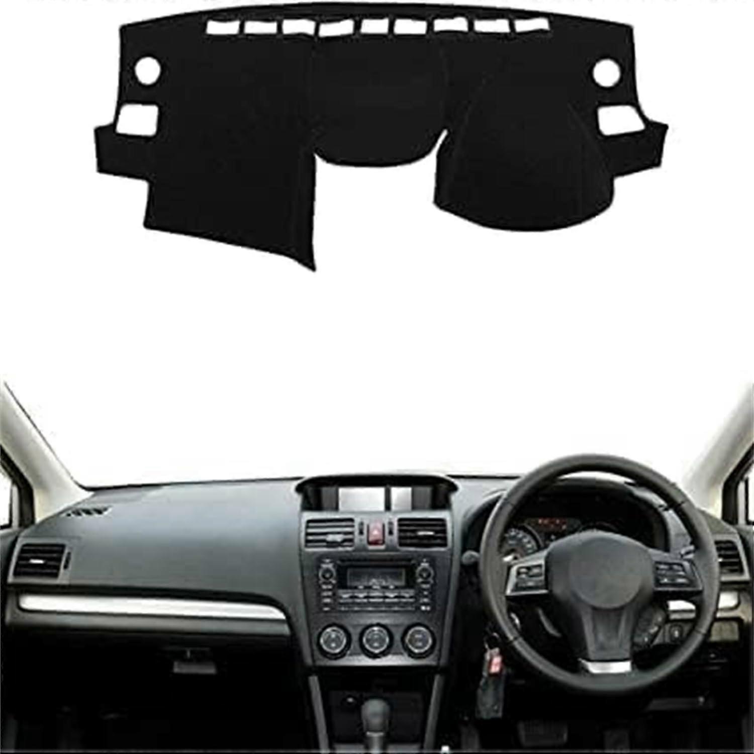 Dashboard Cover, Center Console Mat, Non-Slip, Vehicle-Specific Fit, Subaru Impreza XV WRX 2012-2016