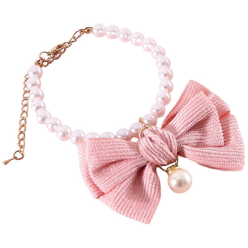 Lightweight Pet Bowtie Collar Bowknot Design For Daily Wear And Festival Events Made Of Plastic And Polyester 1Pcs