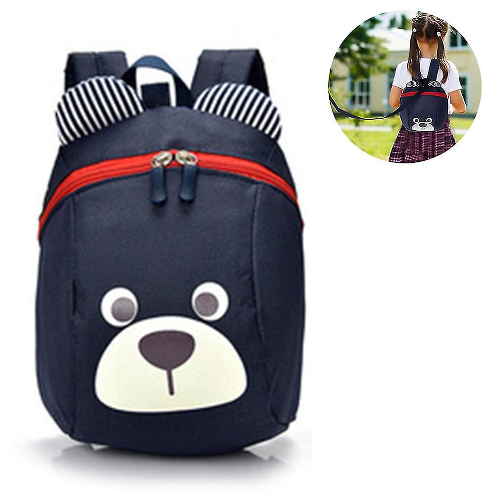 Age 1-2y Cute Bear Small Toddler Backpack With Leash