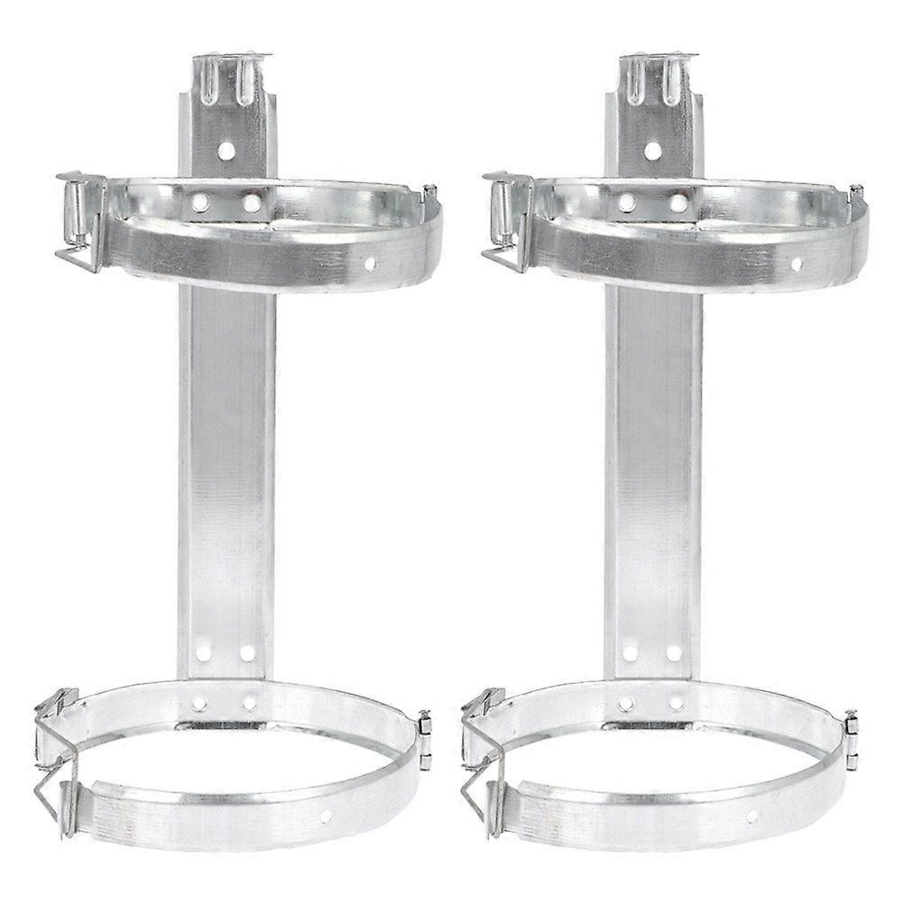 2pcs Iron Extinguisher Wall Mount Fire Extinguisher Mount Extinguisher Wall Bracket for Extinguishers Easy Installation Extinguisher Holder