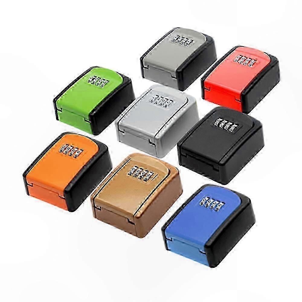 Compact Metal Key Safe with Password Lock for Outdoor Wall Mounting Anti-Theft Solution