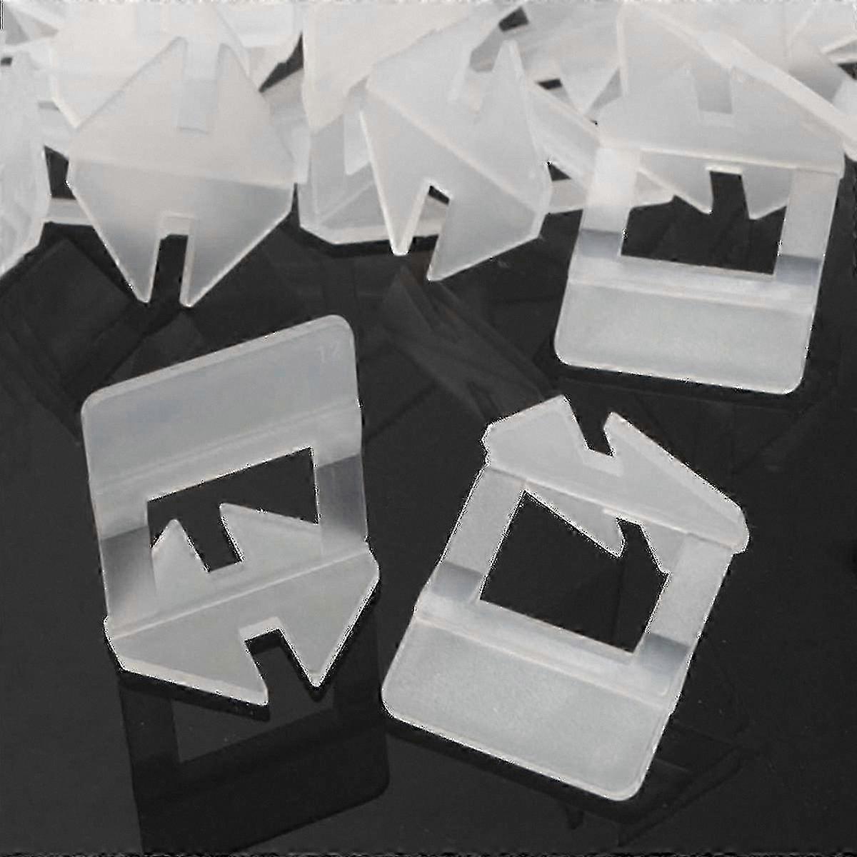 100-Pack Tile Leveling Spacers 1mm White for Flooring Installation