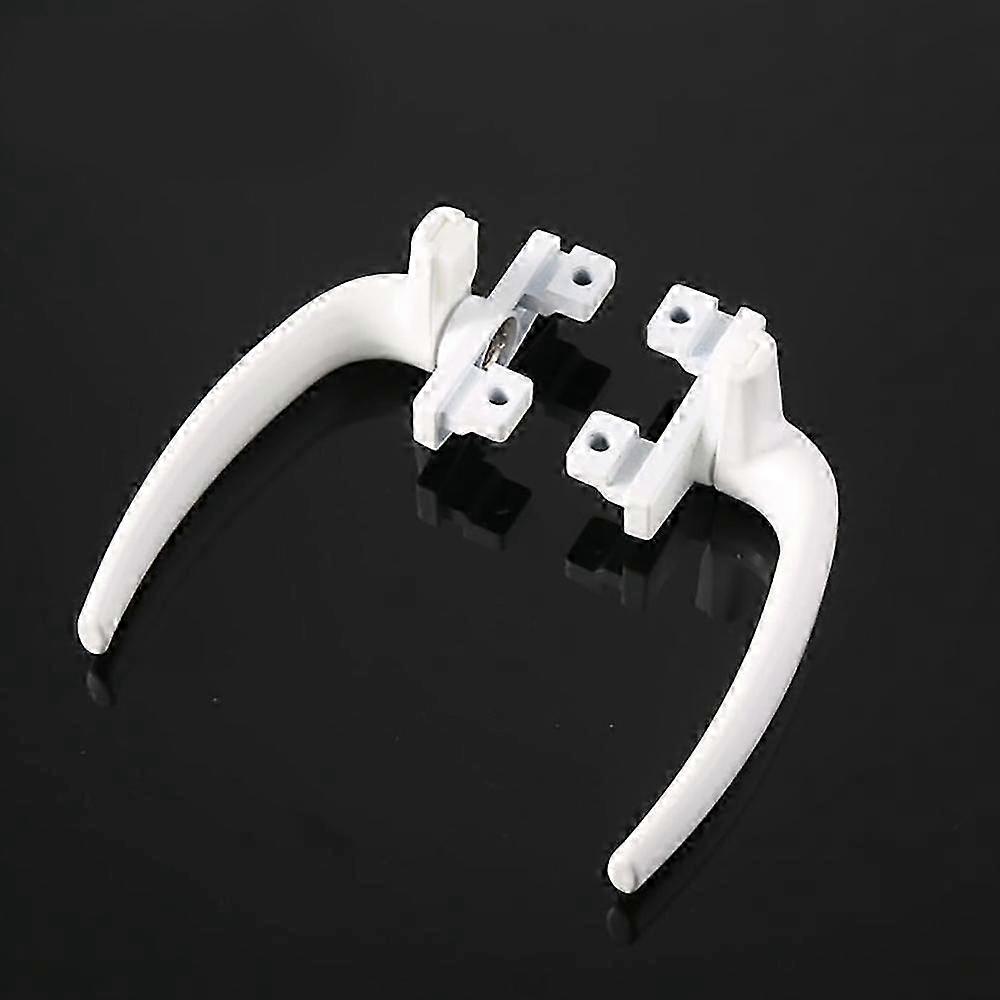 A Pair of White Metal Window Handles,Window Handles